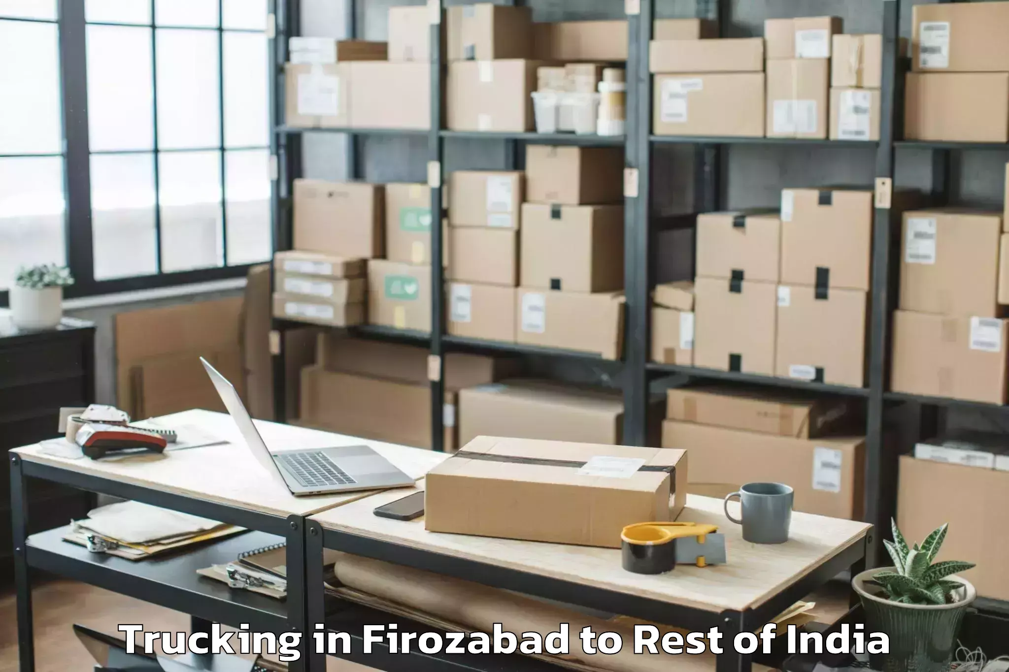 Trusted Firozabad to Lengpui Trucking